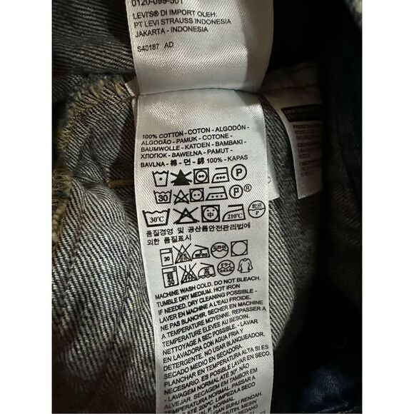 Levi’s womens trucker denim sleeveless vest jacket sz XS - Picture 8 of 8